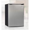imageIgloo 32 CuFt Double Door Compact Refrigerator with Freezer  Slide Out Glass Shelf Perfect for Homes Offices Dorms  BlackPlatinum