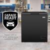 imageIgloo 35 Cu Ft Chest Freezer with Removable Basket and Front Defrost Water Drain Small Deep Freezer Perfect for Homes Garages and RVs WhiteBlack