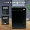imageIgloo 35 Cu Ft Chest Freezer with Removable Basket and Front Defrost Water Drain Small Deep Freezer Perfect for Homes Garages and RVs WhiteBlack