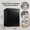 imageIgloo 35 Cu Ft Chest Freezer with Removable Basket and Front Defrost Water Drain Small Deep Freezer Perfect for Homes Garages and RVs WhiteBlack
