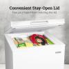 imageIgloo 35 Cu Ft Chest Freezer with Removable Basket and Front Defrost Water Drain Small Deep Freezer Perfect for Homes Garages and RVs WhiteWhite
