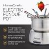imageNostalgia 8Cup Electric Fondue Pot Set for Cheese ampamp Chocolate  8 ColorCoded Forks Adjustable Temperature Control  Stylish Serving for Hors dOeuvres Entrees and Desserts  Stainless Steel8 Cup Stainless