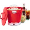 imageNostalgia CocaCola Hot Air Electric Popcorn Maker 8 Cups Healthy Oil Free Popcorn with Measuring Scoop Peace ampamp Harmony AquaHot Air Bucket Coke