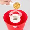 imageNostalgia CocaCola Hot Air Electric Popcorn Maker 8 Cups Healthy Oil Free Popcorn with Measuring Scoop Peace ampamp Harmony AquaHot Air Bucket Coke
