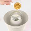 imageNostalgia CocaCola Hot Air Electric Popcorn Maker 8 Cups Healthy Oil Free Popcorn with Measuring Scoop Peace ampamp Harmony AquaHot Air Bucket Khaki