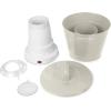imageNostalgia CocaCola Hot Air Electric Popcorn Maker 8 Cups Healthy Oil Free Popcorn with Measuring Scoop Peace ampamp Harmony AquaHot Air Bucket Khaki