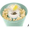 imageNostalgia CocaCola Hot Air Electric Popcorn Maker 8 Cups Healthy Oil Free Popcorn with Measuring Scoop Peace ampamp Harmony AquaHot Air Bucket Sage
