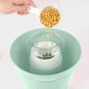 imageNostalgia CocaCola Hot Air Electric Popcorn Maker 8 Cups Healthy Oil Free Popcorn with Measuring Scoop Peace ampamp Harmony AquaHot Air Bucket Sage