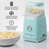 imageNostalgia CocaCola Hot Air Electric Popcorn Maker 8 Cups Healthy Oil Free Popcorn with Measuring Scoop Peace ampamp Harmony AquaHotAir Aqua