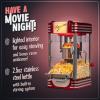 imageNostalgia CocaCola Popcorn Maker Machine  Professional Tabletop With 25 Oz Kettle Makes Up to 10 Cups  Vintage Popcorn Machine Movie Theater Style  Coke RedMetalic Red
