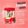 imageNostalgia CocaCola Popcorn Maker Machine  Professional Tabletop With 25 Oz Kettle Makes Up to 10 Cups  Vintage Popcorn Machine Movie Theater Style  Coke RedRed
