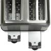 imageNostalgia HomeCraft HCTST4SS Stainless Steel 4Slice Toaster Extra Wide Slots Blue LEDLighted Controls Bagel Defrost ampamp Cancel 6 Browning Levels Perfect for Bread English Muffins and Waffles4Slice