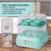 imageNostalgia HomeCraft Premium Stainless Steel 8 Capacity Electric Large HardBoiled Egg Cooker Poached Scrambled Omelets Whites Sandwiches for Keto ampamp LowCarb Diets Vegetable Steamer with Buzzer14Egg