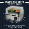 imageNostalgia HomeCraft Premium Stainless Steel 8 Capacity Electric Large HardBoiled Egg Cooker Poached Scrambled Omelets Whites Sandwiches for Keto ampamp LowCarb Diets Vegetable Steamer with Buzzer8Egg