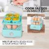 imageNostalgia HomeCraft Premium Stainless Steel 8 Capacity Electric Large HardBoiled Egg Cooker Poached Scrambled Omelets Whites Sandwiches for Keto ampamp LowCarb Diets Vegetable Steamer with Buzzer14Egg