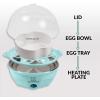 imageNostalgia HomeCraft Premium Stainless Steel 8 Capacity Electric Large HardBoiled Egg Cooker Poached Scrambled Omelets Whites Sandwiches for Keto ampamp LowCarb Diets Vegetable Steamer with Buzzer7 Eggs