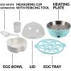 imageNostalgia HomeCraft Premium Stainless Steel 8 Capacity Electric Large HardBoiled Egg Cooker Poached Scrambled Omelets Whites Sandwiches for Keto ampamp LowCarb Diets Vegetable Steamer with Buzzer7 Eggs