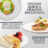 imageNostalgia HomeCraft Premium Stainless Steel 8 Capacity Electric Large HardBoiled Egg Cooker Poached Scrambled Omelets Whites Sandwiches for Keto ampamp LowCarb Diets Vegetable Steamer with Buzzer8Egg