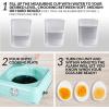 imageNostalgia HomeCraft Premium Stainless Steel 8 Capacity Electric Large HardBoiled Egg Cooker Poached Scrambled Omelets Whites Sandwiches for Keto ampamp LowCarb Diets Vegetable Steamer with Buzzer14Egg
