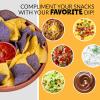 imageNostalgia Taco Tuesday 10Inch Tortilla Chip ampamp Salsa Bowl Perfect For Potato Chips Pretzels Veggies Ranch Guacamole Dips Hummus BrownChip  Salsa Bowl