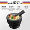 imageNostalgia Taco Tuesday 3Piece Bowl Set in Red Yellow Green Made of Durable Dishwasher Safe Plastic Perfect For Salsa Guacamole Queso Condiments ampamp Dipping Sauces 1CupMortar  Pestle