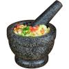 imageNostalgia Taco Tuesday 3Piece Bowl Set in Red Yellow Green Made of Durable Dishwasher Safe Plastic Perfect For Salsa Guacamole Queso Condiments ampamp Dipping Sauces 1CupMortar  Pestle