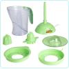 imageNostalgia Taco Tuesday Electric Citrus Juicer Machine and Pitcher  Includes Margarita Salt and Rimmer Set and Four 8 oz Glasses  32 oz  Green
