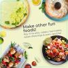 imageNostalgia Taco Tuesday Electric Citrus Juicer Machine and Pitcher  Includes Margarita Salt and Rimmer Set and Four 8 oz Glasses  32 oz  Green