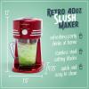 imageNostalgia Taco Tuesday Frozen Drink Maker and Margarita Machine for Home  40Ounce Slushy Maker with Stainless Steel Flow Spout  Easy to Clean and Double Insulated  Lime GreenRed
