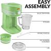 imageNostalgia Taco Tuesday Frozen Drink Maker and Margarita Machine for Home  40Ounce Slushy Maker with Stainless Steel Flow Spout  Easy to Clean and Double Insulated  Lime GreenLime Green