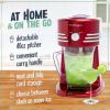 imageNostalgia Taco Tuesday Frozen Drink Maker and Margarita Machine for Home  40Ounce Slushy Maker with Stainless Steel Flow Spout  Easy to Clean and Double Insulated  Lime GreenRed