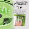 imageNostalgia Taco Tuesday Frozen Drink Maker and Margarita Machine for Home  40Ounce Slushy Maker with Stainless Steel Flow Spout  Easy to Clean and Double Insulated  Lime GreenLime Green