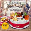 imageNostalgia Taco Tuesday Heated Lazy Susan Taco Bar Serving Set for a Party with 4 Tortilla Holders Fondue Pot for Burritos Nachos and Fajitas  20 Oz  RedLazy Susan Gameday