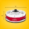 imageNostalgia Taco Tuesday Heated Lazy Susan Taco Bar Serving Set for a Party with 4 Tortilla Holders Fondue Pot for Burritos Nachos and Fajitas  20 Oz  RedLazy Susan Gameday
