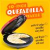 imageTaco Tuesday Deluxe 10inch 6Wedge Electric Quesadilla Maker with Extra Stuffing Latch Red10Inch Quesadilla Maker