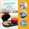 imageTaco Tuesday Deluxe 10inch 6Wedge Electric Quesadilla Maker with Extra Stuffing Latch Red5Inch Double Quesadilla Maker