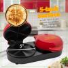 imageTaco Tuesday Deluxe 10inch 6Wedge Electric Quesadilla Maker with Extra Stuffing Latch Red5Inch Double Quesadilla Maker