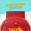 imageTaco Tuesday Deluxe 10inch 6Wedge Electric Quesadilla Maker with Extra Stuffing Latch Red5Inch Quesadilla Maker