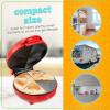 imageTaco Tuesday Deluxe 10inch 6Wedge Electric Quesadilla Maker with Extra Stuffing Latch Red5Inch Quesadilla Maker