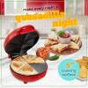 imageTaco Tuesday Deluxe 10inch 6Wedge Electric Quesadilla Maker with Extra Stuffing Latch Red5Inch Quesadilla Maker