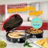 imageTaco Tuesday Deluxe 10inch 6Wedge Electric Quesadilla Maker with Extra Stuffing Latch Red8Inch 2in1 Quesadilla Maker