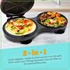 imageTaco Tuesday Deluxe 10inch 6Wedge Electric Quesadilla Maker with Extra Stuffing Latch Red8Inch 2in1 Quesadilla Maker