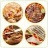 imageTaco Tuesday Deluxe 10inch 6Wedge Electric Quesadilla Maker with Extra Stuffing Latch Red8Inch 2in1 Quesadilla Maker