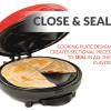 imageTaco Tuesday Deluxe 10inch 6Wedge Electric Quesadilla Maker with Extra Stuffing Latch Red8Inch 6 Wedge Quesadilla Maker