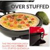 imageTaco Tuesday Deluxe 10inch 6Wedge Electric Quesadilla Maker with Extra Stuffing Latch Red8Inch 6 Wedge Quesadilla Maker