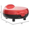 imageTaco Tuesday Deluxe 10inch 6Wedge Electric Quesadilla Maker with Extra Stuffing Latch Red8Inch 6 Wedge Quesadilla Maker