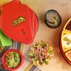 imageTaco Tuesday Deluxe 10inch 6Wedge Electric Quesadilla Maker with Extra Stuffing Latch RedTortilla Bowl Maker