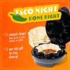 imageTaco Tuesday Deluxe 10inch 6Wedge Electric Quesadilla Maker with Extra Stuffing Latch RedTortilla Bowl Maker