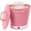 imageNostalgia CocaCola Hot Air Electric Popcorn Maker 8 Cups Healthy Oil Free Popcorn with Measuring Scoop Peace ampamp Harmony AquaHot Air Bucket Coral