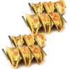 imageNostalgia Taco Tuesday 10Inch Tortilla Chip ampamp Salsa Bowl Perfect For Potato Chips Pretzels Veggies Ranch Guacamole Dips Hummus BrownTaco Holder Set